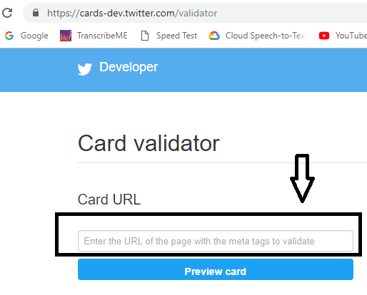 How To Solve No Card Found | Twitter Doesn't Show An Image & Detail When I Share Blogger Post On Twitter
