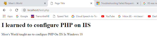 How To Install PHP On IIS In Windows 10 Step-By-Step? | Install IIS On Windows 10 35