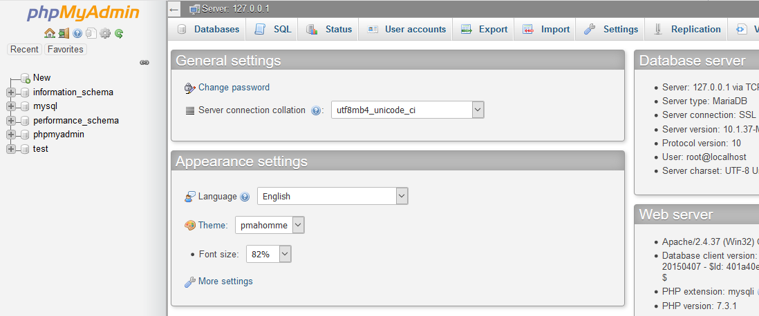 how to reset phpmyadmin root password