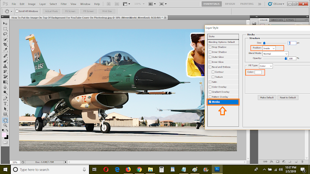 Photoshop: How To Put An Image On Top Of YouTube Thumbnail With Transparent Background