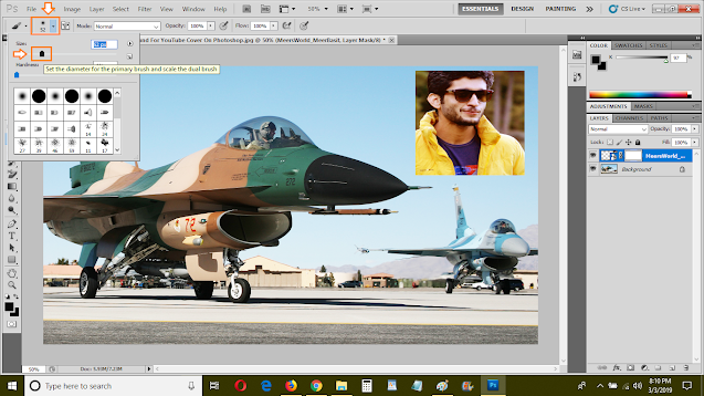 Photoshop: How To Put An Image On Top Of YouTube Thumbnail With Transparent Background
