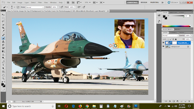 Photoshop: How To Put An Image On Top Of YouTube Thumbnail With Transparent Background