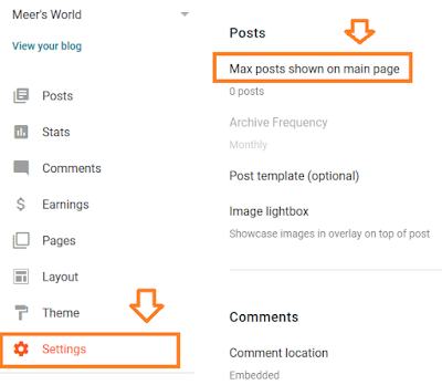 How To Show Zero Posts On Blogger Main Page/Home Page 1