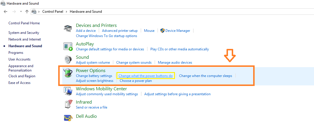 how to turn on hibernate option in windows 10