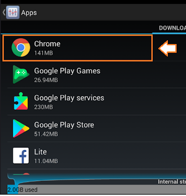 Uninstall Chrome Updates on android