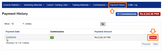 Inspedium affiliate commission payment proof