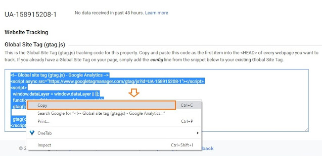 How To Find & Add Analytics Web Property ID On Blogger 12