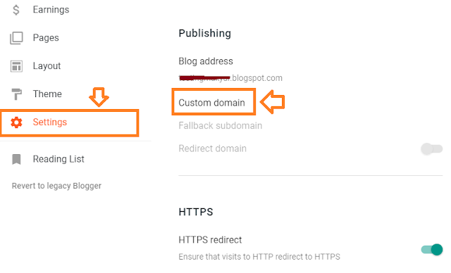 How To Redirect Your ".blogspot" URL To Custom Domain in New Blogger(Latest).