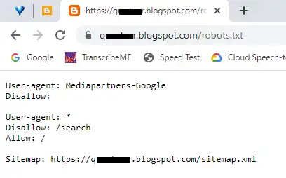 Add /robots.txt at the end of your blog URL and press enter Add /robots.txt at the end of your blog URL and press enter