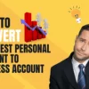how to convert and upgrade pinterest personal account to business account