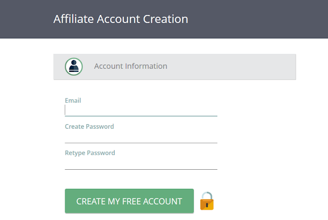 Go to LawDepot Affiliate Sign Up page. Enter your Email ID. Create a Password. Click on the CREATE MY FREE ACCOUNT button