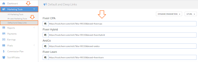 How to create deep links on Fiverr 1