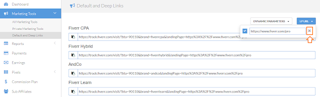 How to create deep links on Fiverr 4