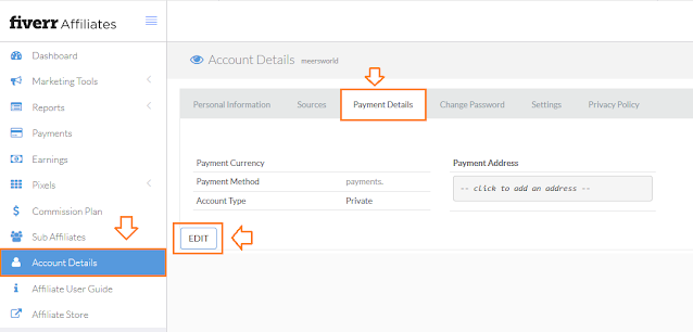 How to configure Payment methods on Fiverr 1