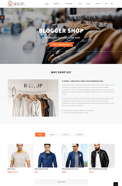 R-Shop eCommerce Blogger Template