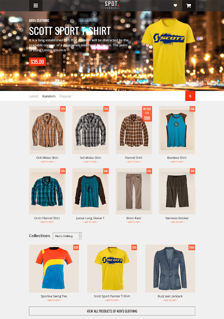 SpotCommerce | Blogger Shopping Template