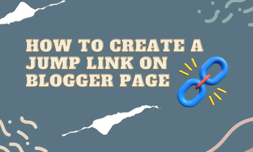 how to create jump link on blogger page