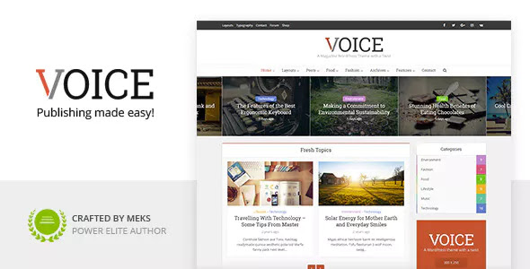 Voice News & Magazine WordPress Theme
