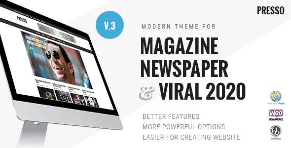 PRESSO News & Magazine WordPress theme