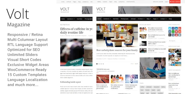 Volt News & Magazine WordPress Theme