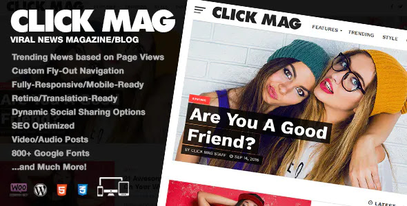 Click Mag News & Magazine WordPress Themes