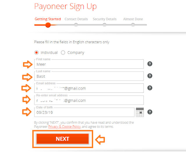 How To Create Payoneer Payoneer Account | Payoneer Sign-Up 2