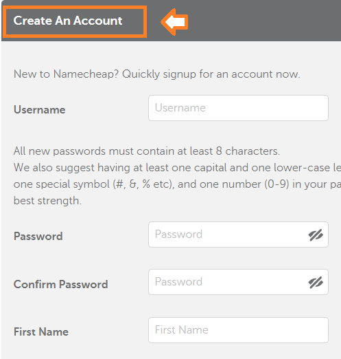 It will ask you to either Signup or Sign In. If you are already not registered with the Namecheap, create your account.