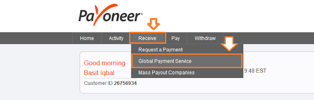 How To Receive Money Via Payoneer Global Payment Service 1