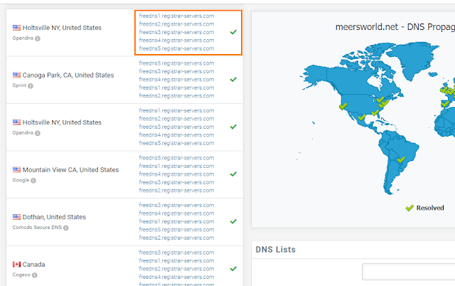 all of the 5 Nameservers have been updated worldwide. all of the 5 Nameservers have been updated worldwide.