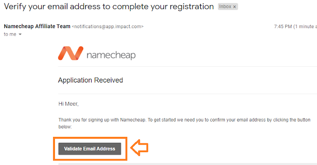 Namecheap Signup with Impact Radius