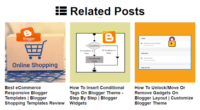 Easily Integratable "Related Posts" Widget For Blogger With Thumbnails