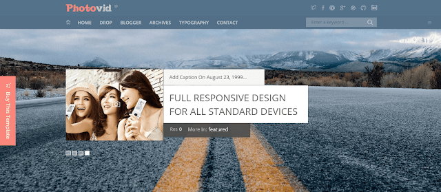 Responsive Blogger Templates For Photography Websites | PhotoVid