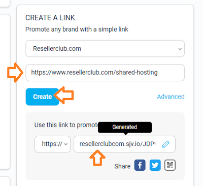 How to create custom link in Impact Radius