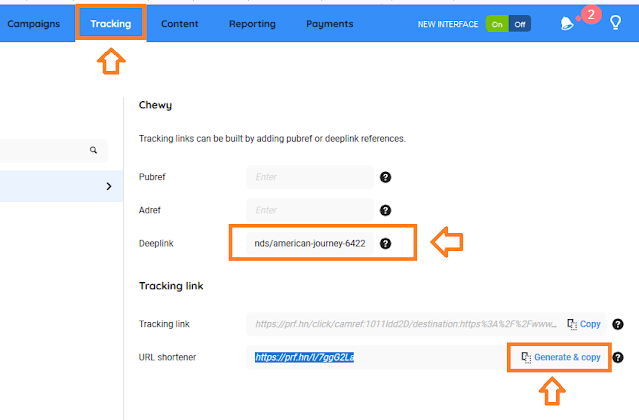 How To Create Tracking/Deep Links