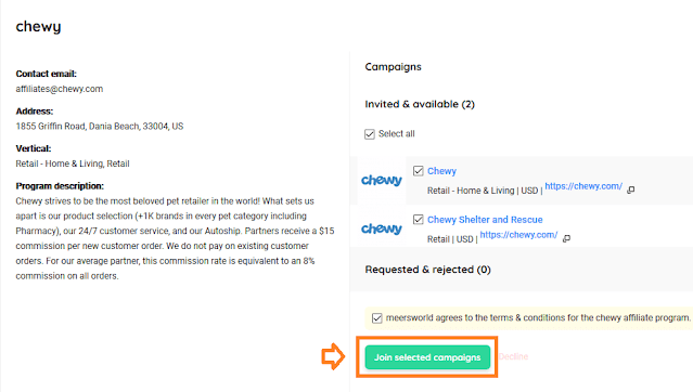 How To Join Chewy Campaigns