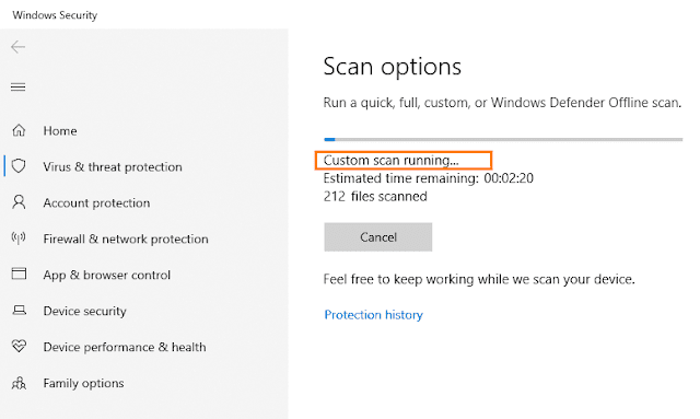 It will start custom scanning your selected drive, USB drive or folder. It will start custom scanning your selected drive, USB drive or folder.