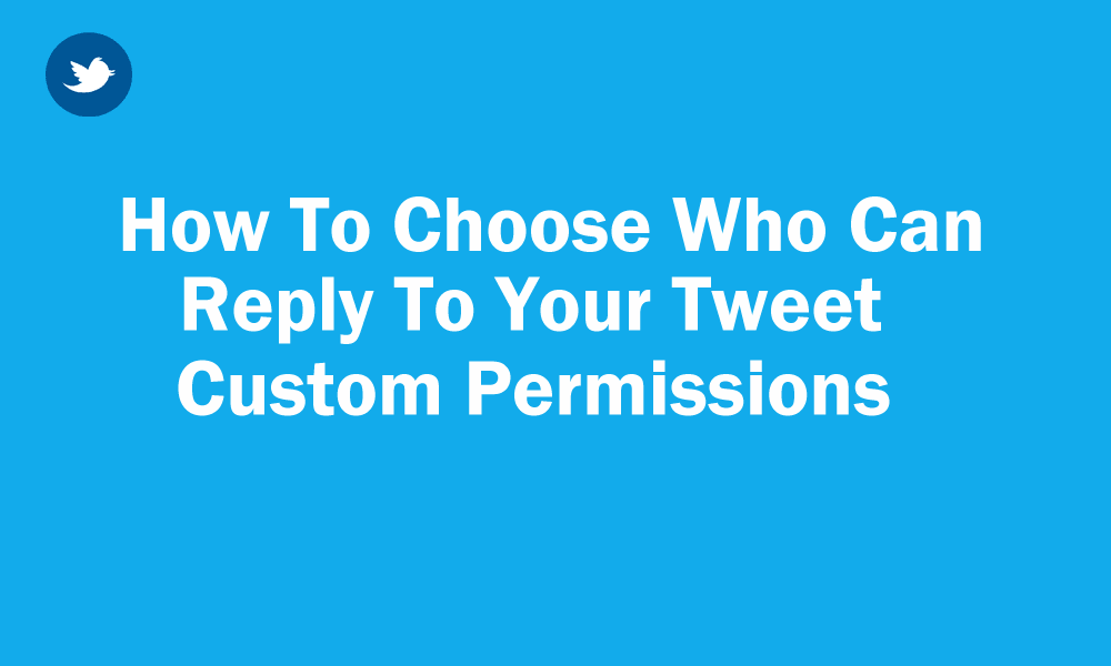 How to choose who can Reply to a Tweet (Post) on Twitter (X)