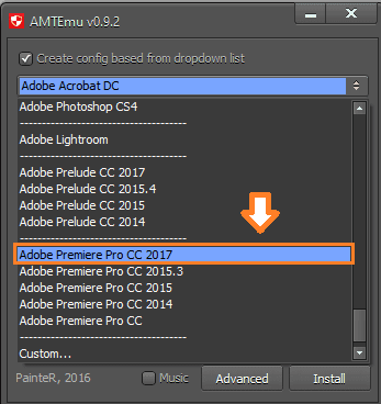 amt emulator adobe 2018 settings