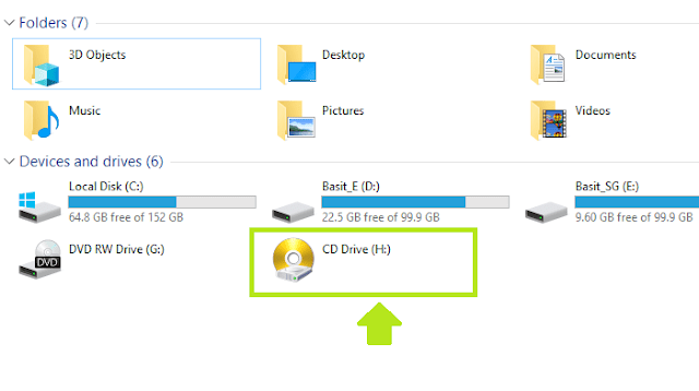 Open My Computer/My PC. You will see a golden icon of Power ISO drive. 