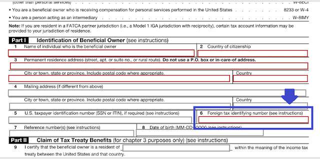 Form W-8BEN on Impact Radius