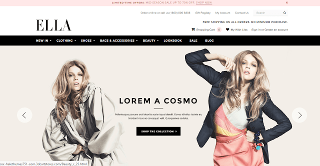 Best 3dcart Responsive Templates | Ella Theme