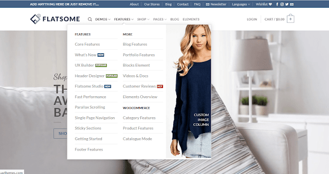 Flatsome is a multi-purpose responsive WooCommerce theme with 20+ Homepage layouts, suitable for eCommerce stores like Classic Shop, Big Sale, Parallax Shop, Mega Shop, Sports Shop, Vendor Shop