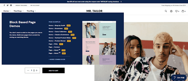 Mr. Tailor is a multi-purpose responsive WooCommerce theme with 6 Homepage layouts, suitable for eCommerce stores like Fashion, Portfolio, Clothing, etc.