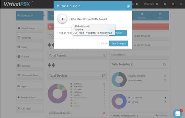 Music On Hold Feature VirtualPBX
