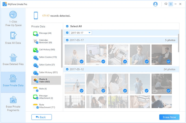 Scan and Preview the data. You can selectively erase data. Scan and Preview the data. You can selectively erase data.