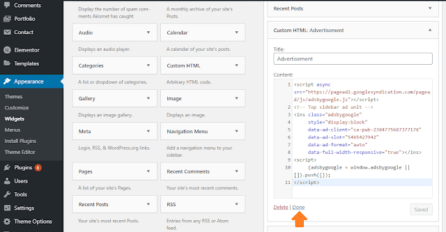How To Insert AdSense Ad Units In WordPress 9