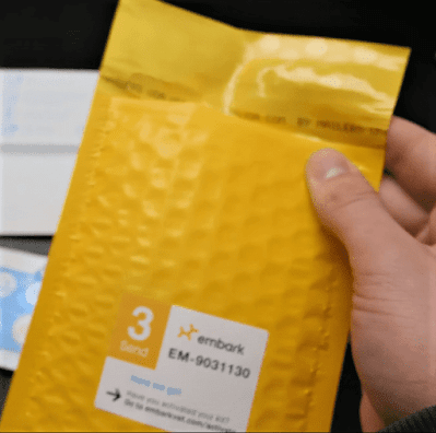 Insert the clear bag into envelope and mail to the given address. Insert the clear bag into envelope and mail to the given address. It takes 10 days to 3 weeks for your sample to reach the lab.