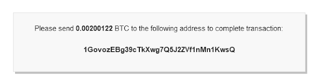 Since the payment method was Bitcoin so it is returning an address to send the donation amount in the form of BTC.