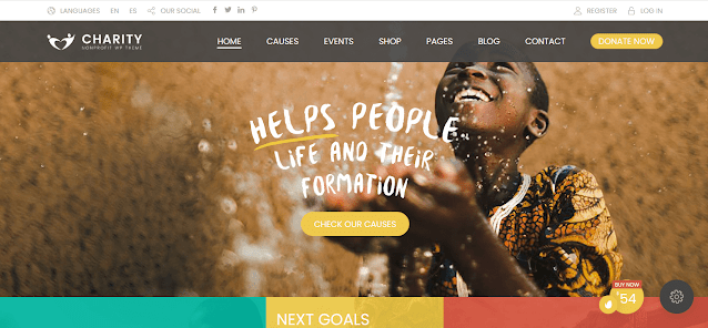 Nonprofit Charity Foundation WordPress Theme