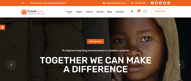 Nonprofit Fundraising & Charity WordPress Themes With Donation System | GoodSoul
